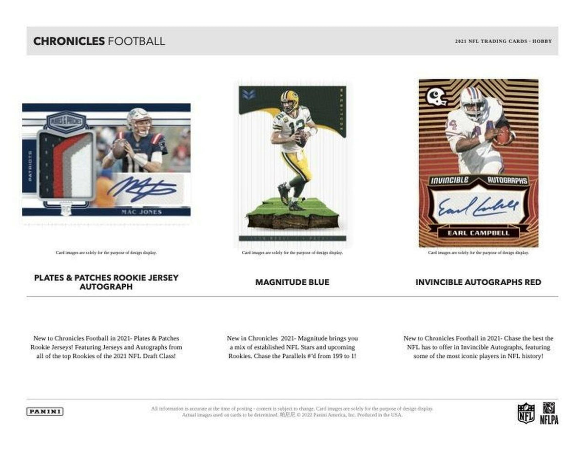 2021 Panini Chronicles Football Hobby Box
