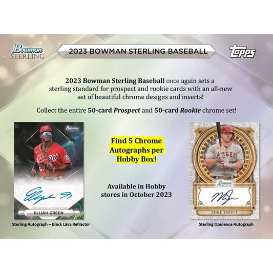 2023 Bowman Sterling Baseball Hobby 12 Box Case