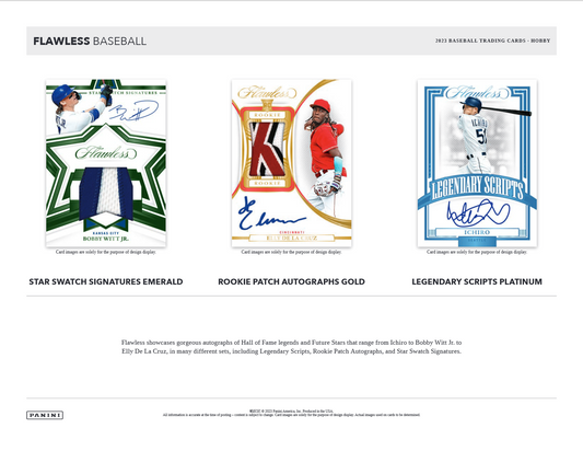 2023 Panini Flawless Baseball Hobby Box