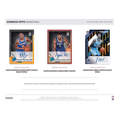2019/20 Panini Donruss Optic Basketball Choice Case (20 CT)