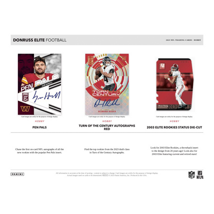 2023 Panini Donruss Elite Football Hobby Box