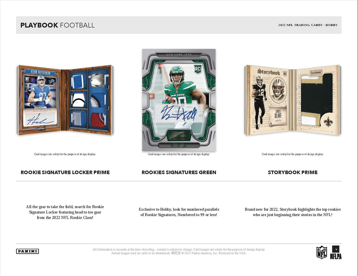 2022 Panini Playbook Football Hobby Box