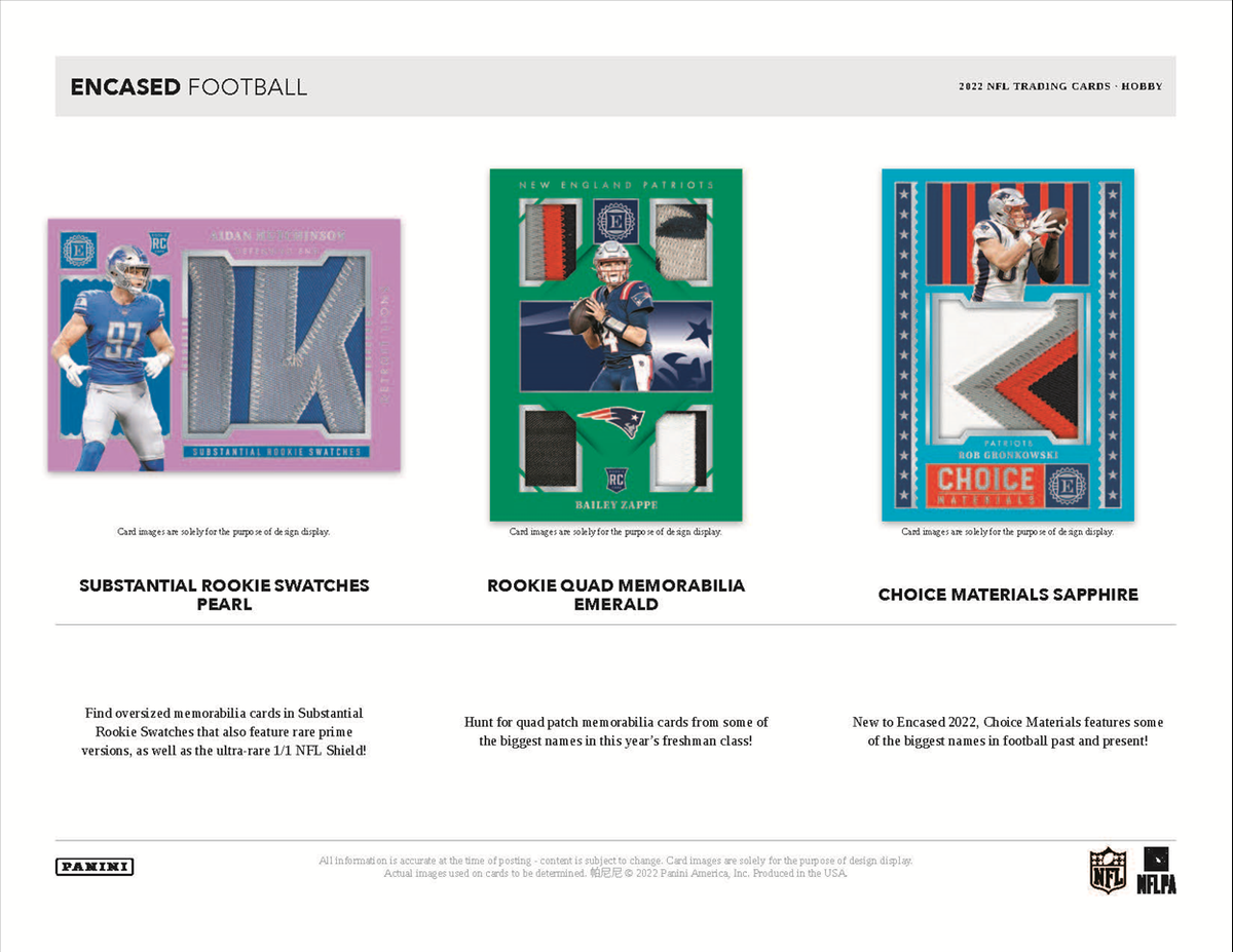 2022 Panini Encased Football Hobby Box