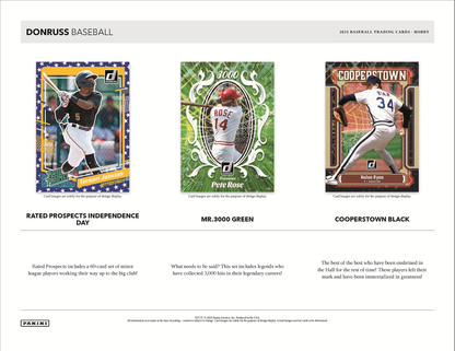 2023 Panini Donruss Baseball Hobby 16 Box Case