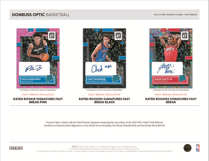 2022-23 Panini Donruss Optic Basketball Fast Break 20 Box Case