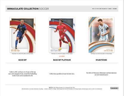 2022 Panini Immaculate Soccer Hobby 6 Box Case