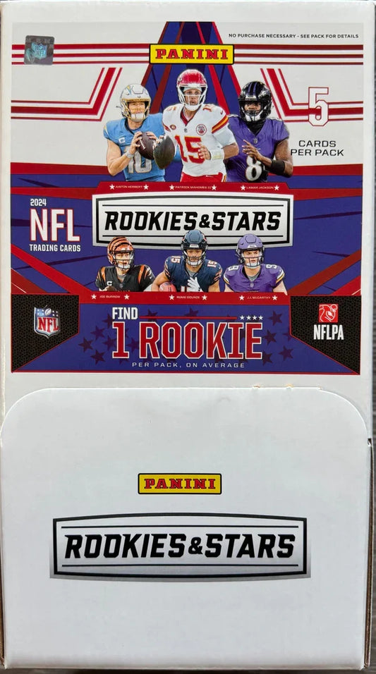 2024 Panini Rookies and Stars Football Gravity Feed 6 Box Case