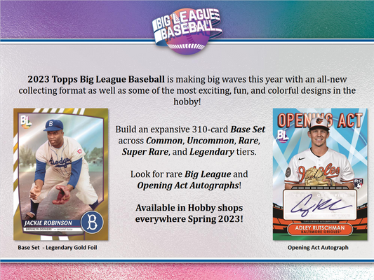 2023 Topps Big League Baseball Hobby 20 Box Case