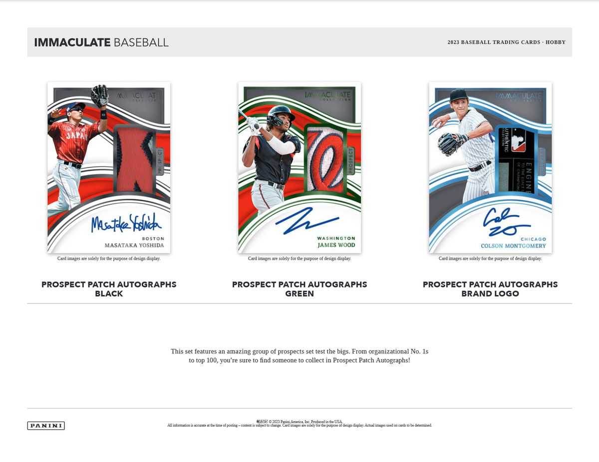 2023 Panini Immaculate Baseball Hobby 8 Box Case