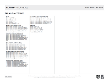 2022 Panini Flawless Football Hobby Box