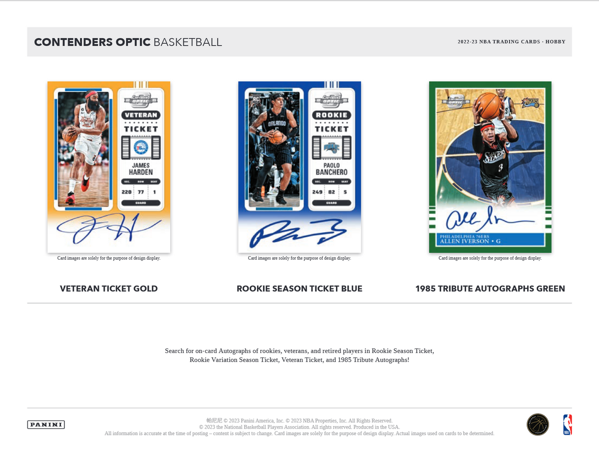 2022-23 Panini Contenders Optic Basketball Hobby 10 Box Case