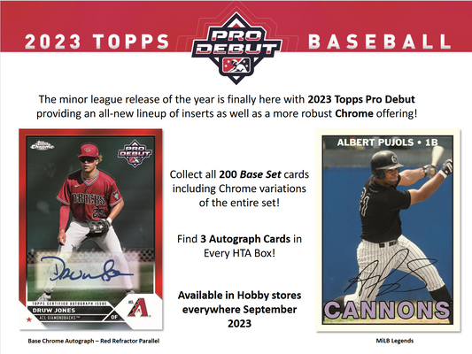 2023 Topps Pro Debut Baseball Jumbo 8 Box Case