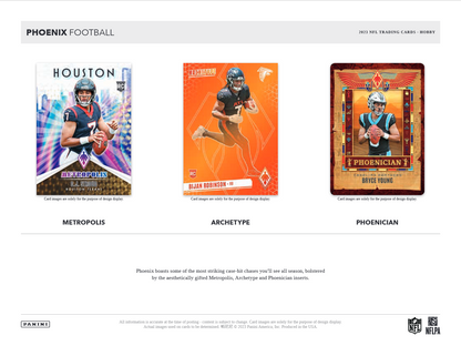 2023 Panini Phoenix Football Hobby 16 Box Case