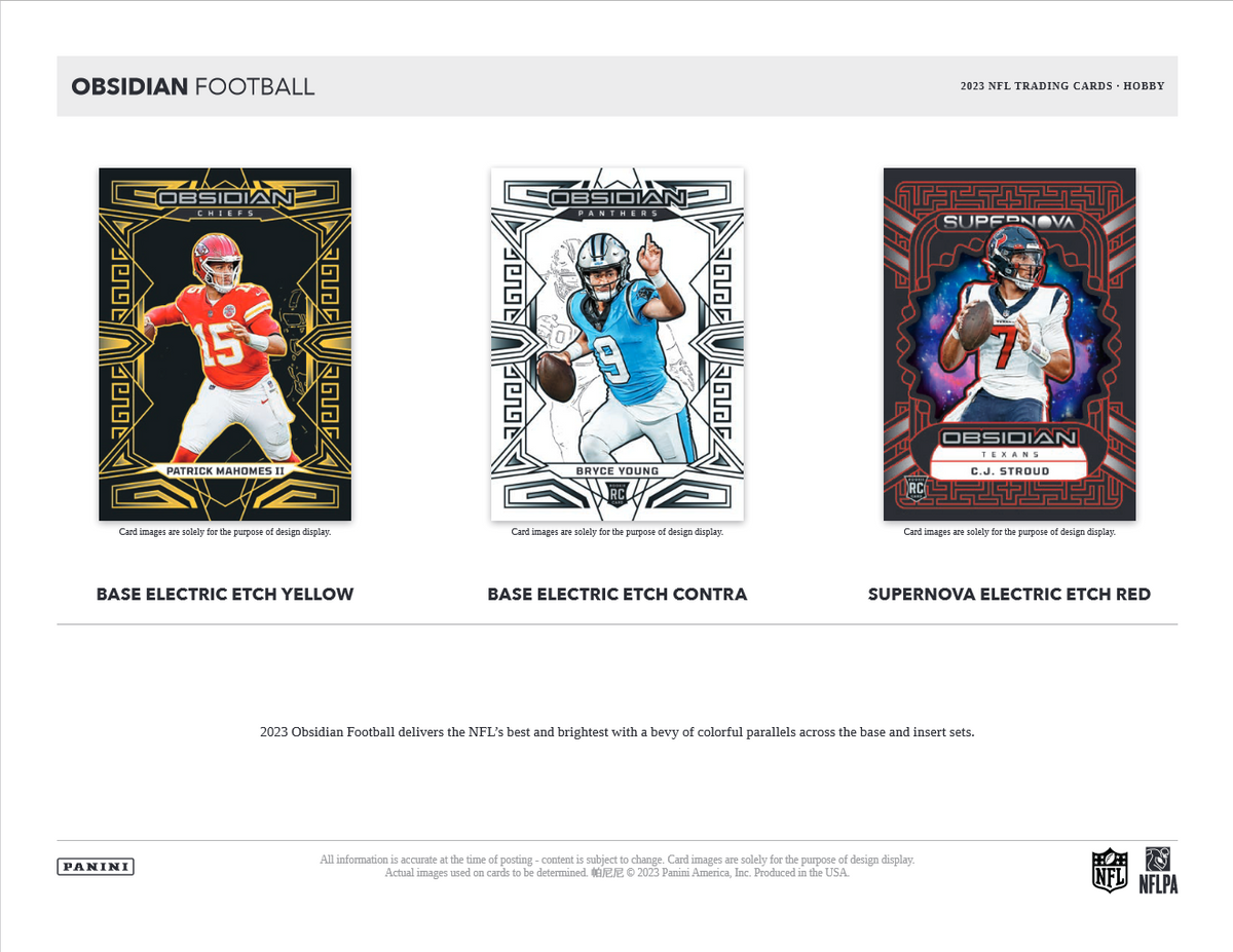 2023 Panini Obsidian Football Hobby 12 Box Case