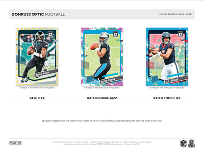 2023 Panini Donruss Optic Football Hobby 12 Box Case