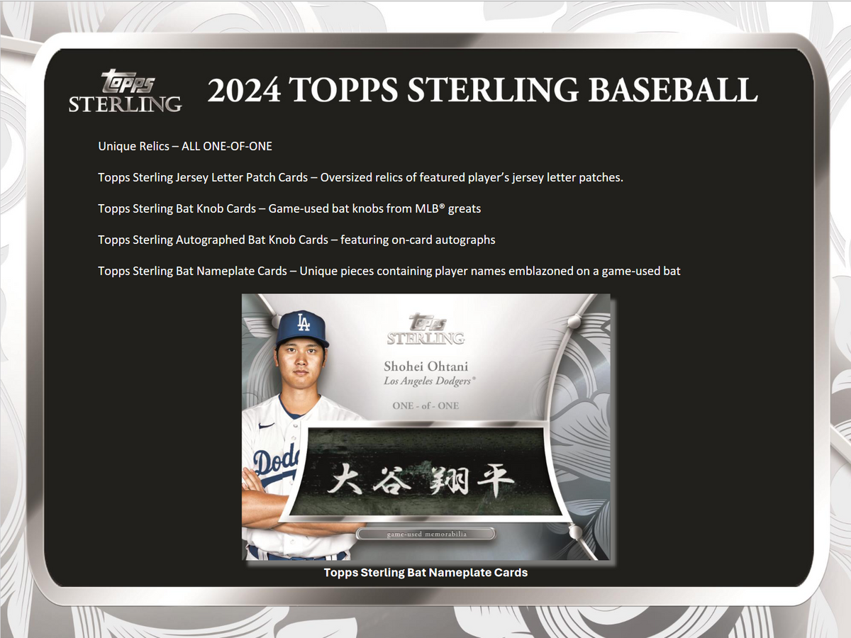 2024 Topps Sterling Baseball Hobby 4 Box Case