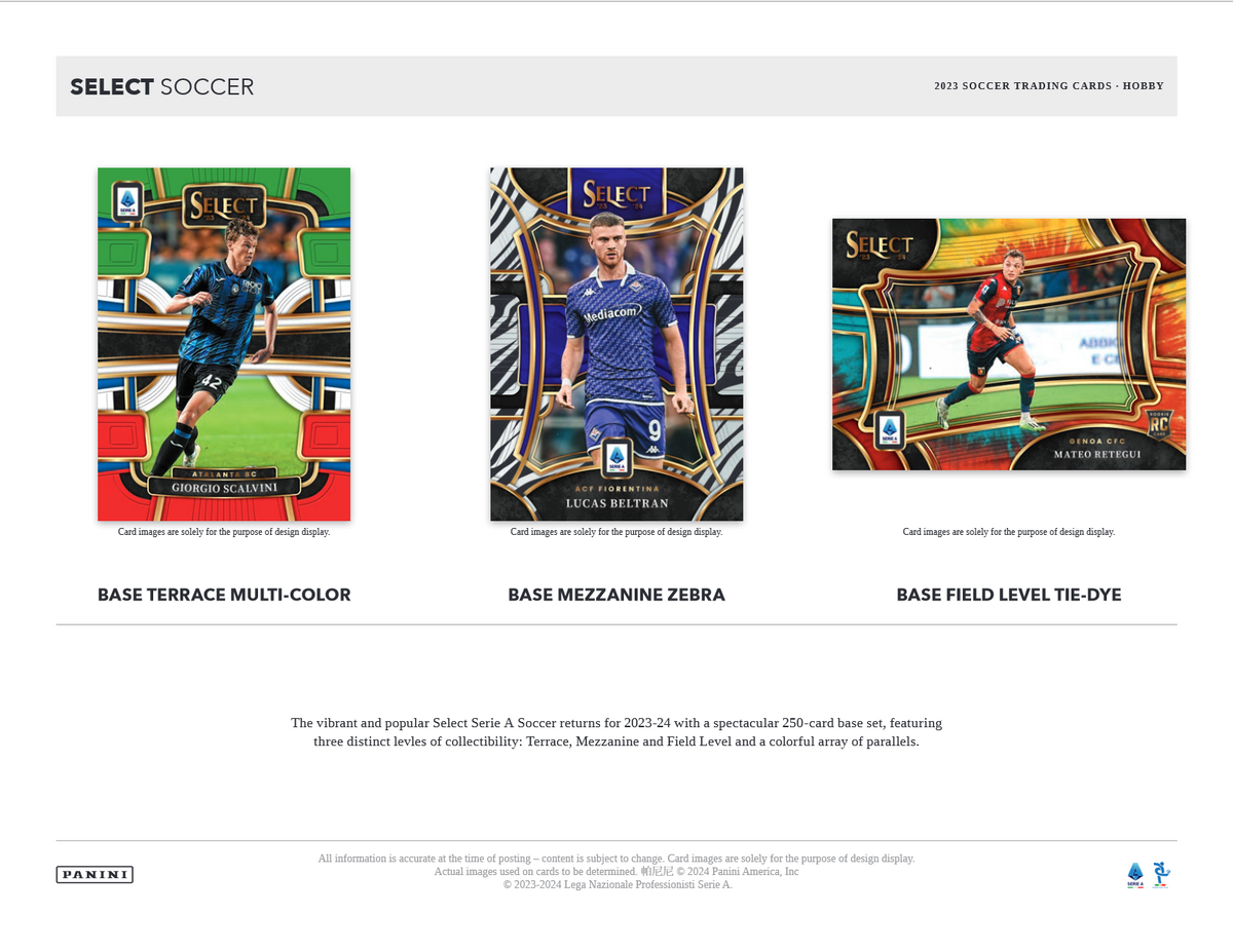 2023-24 Panini Select Serie A Soccer Hobby Box