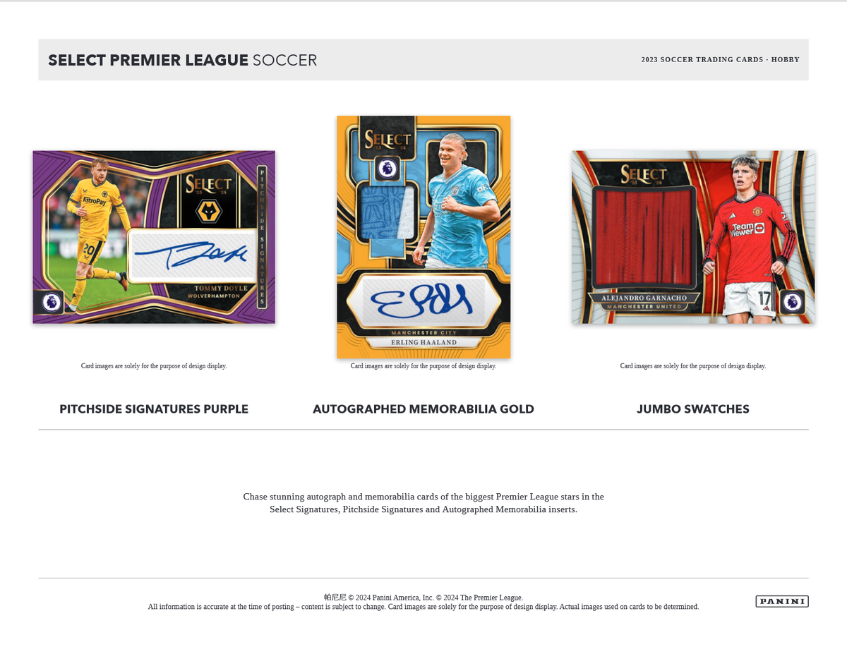 2023-24 Panini Select Premier League Soccer Hobby 12 Box Case