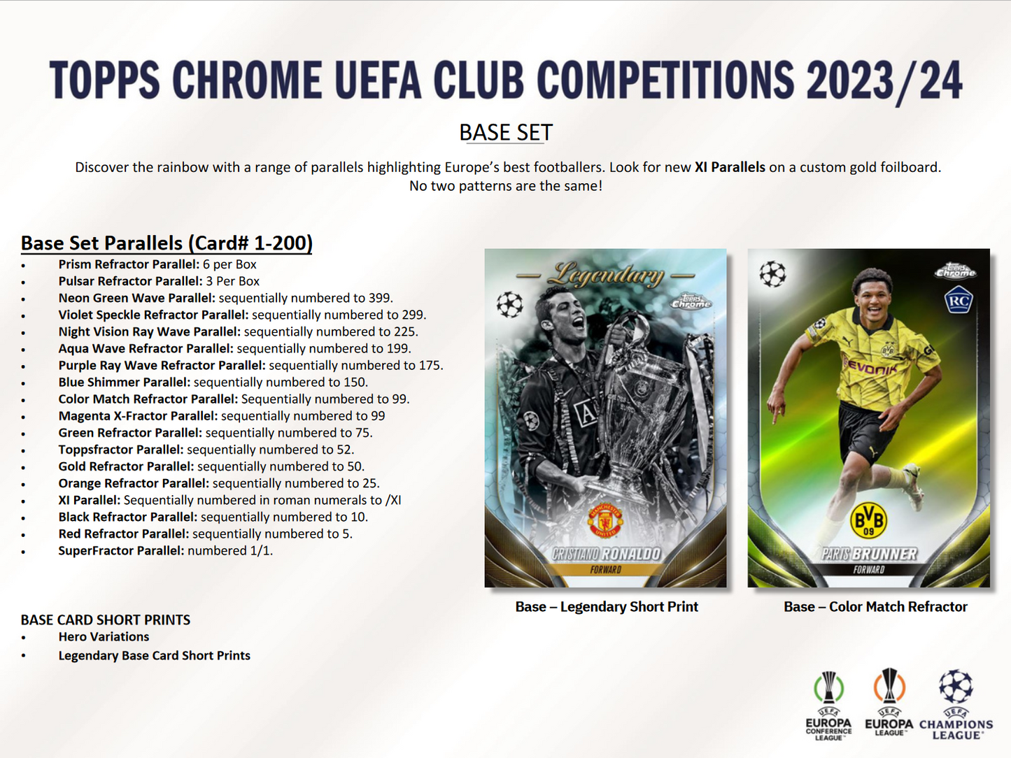 2023-24 Topps UEFA Club Competitions Chrome Soccer Jumbo Box