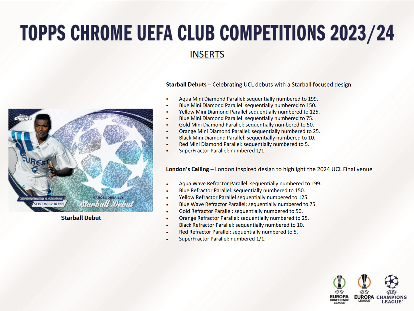 2023-24 Topps UEFA Club Competitions Chrome Soccer Jumbo Box