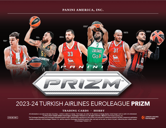 2023-24 Panini Prizm Euro league Basketball Hobby 10 Box Case