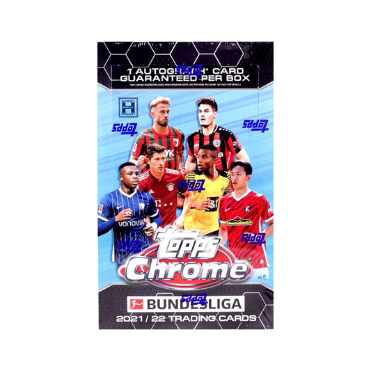 2021-22 Topps Chrome Bundesliga Soccer Hobby 12 Box Case