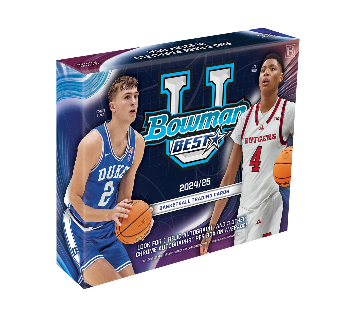 2024-25 Bowman University Best Basketball Hobby 12 Box Case