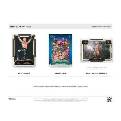 2024 Panini Three Count WWE Wrestling Hobby 10 Box Case