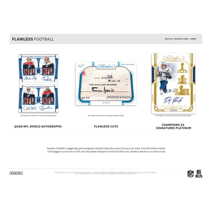 2023 Panini Flawless Football Hobby 2 Box Case
