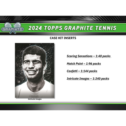 2024 Topps Graphite Tennis Hobby 12 Box Case