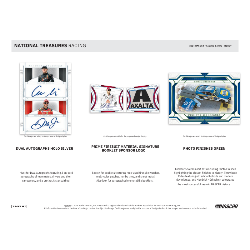 2024 Panini National Treasures Racing Hobby 4 Box Case