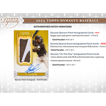 2024 Topps Dynasty Baseball Hobby Box
