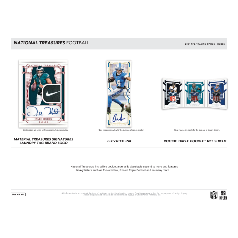 2024 Panini National Treasures Football Hobby 4 Box Case