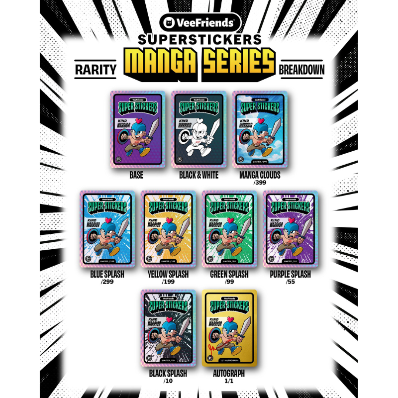 VeeFriends Super Stickers Manga Series 12 Box Case