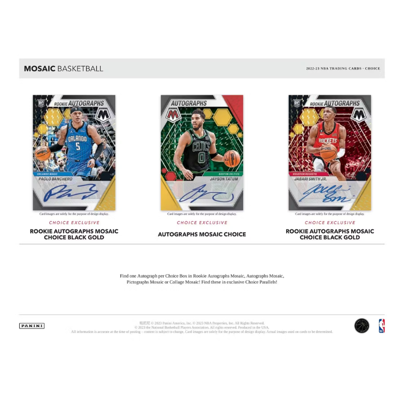 2022/23 Panini Mosaic Basketball Choice 20 Box Case
